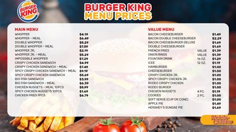 burger king menu prices 2024